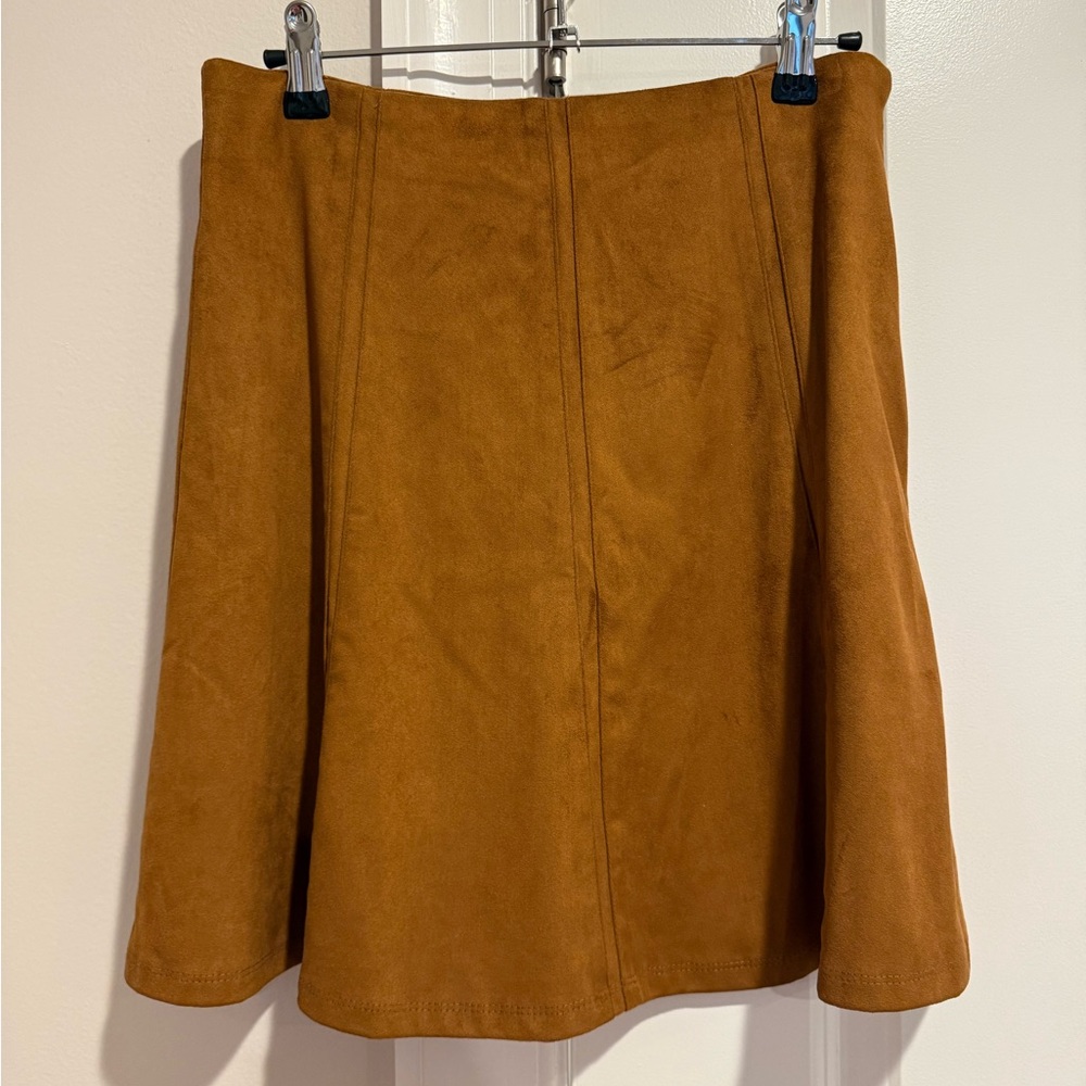 NWT LOFT Tan Suede Women's Skirt
